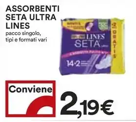 Coop ASSORBENTI SETA ULTRA LINES offerta