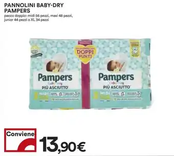 Coop PANNOLINI BABY-DRY PAMPERS offerta