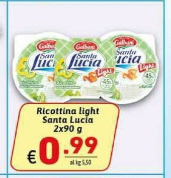 Ipercarni Ricotta offerta