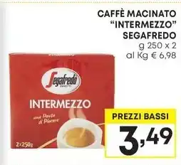 Pam CAFFÈ MACINATO "INTERMEZZO" SEGAFREDO g 250 x 2 offerta