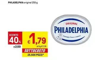 Iper La Grande PHILADELPHIA original 250 g offerta