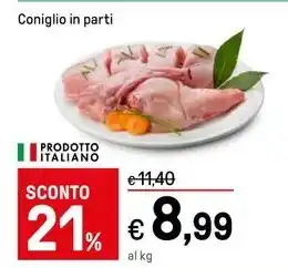 Iper La Grande Coniglio in parti offerta