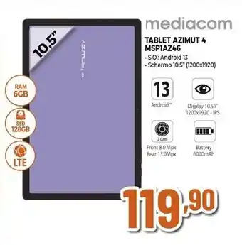 Expert mediacom TABLET AZIMUT 4 MSP1AZ46 offerta