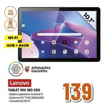 Expert Lenovo TABLET M10 3RD GEN offerta