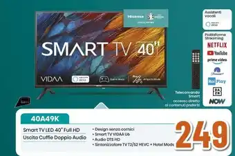 Expert Hisense Smart TV LED 40" Full HD offerta