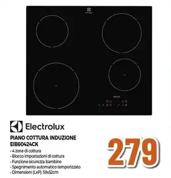 Expert Electrolux PIANO COTTURA INDUZIONE EIB60424CK offerta