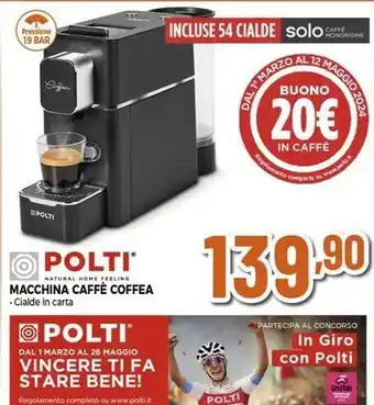 Expert POLTI MACCHINA CAFFÈ COFFEA offerta