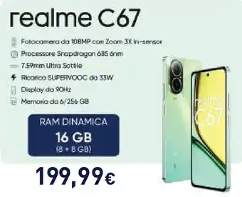 Unieuro realme C67 offerta