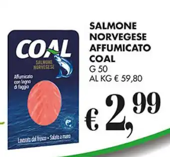 Coal SALMONE NORVEGESE AFFUMICATO COAL G 50 offerta