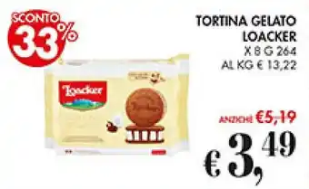 Coal TORTINA GELATO LOACKER x 8 g 264 offerta