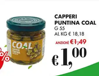 Coal CAPPERI PUNTINA COAL g 55 offerta