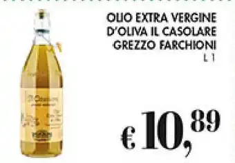 Coal OLIO EXTRA VERGINE D'OLIVA IL CASOLARE GREZZO FARCHIONI 1L offerta