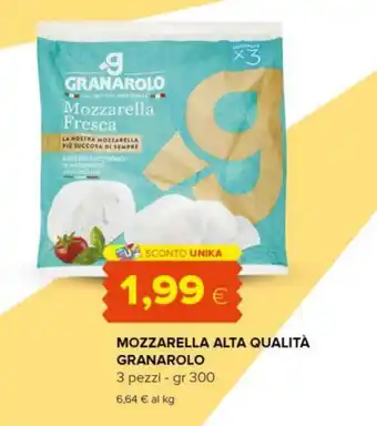 Tigre MOZZARELLA ALTA QUALITÀ GRANAROLO 3 pezzi - gr 300 offerta