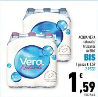 Conad Superstore ACQUA VERA naturale/ frizzante 6x50cl offerta