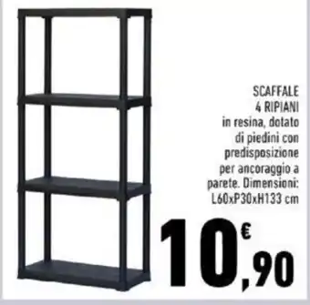 Conad Superstore SCAFFALE 4 RIPIANI offerta