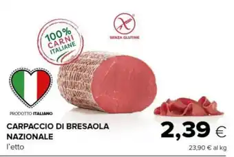 Tigre CARPACCIO DI BRESAOLA NAZIONALE offerta