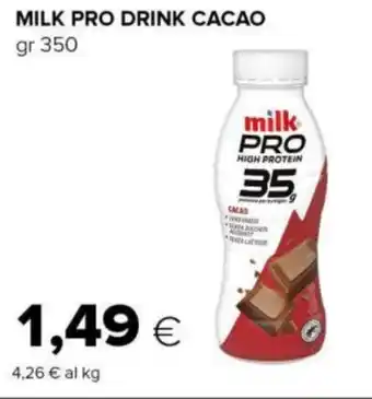 Tigre MILK PRO DRINK CACAO gr 350 offerta