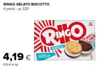 Tigre RINGO GELATO BISCOTTO 4 pezzi - gr 320 offerta