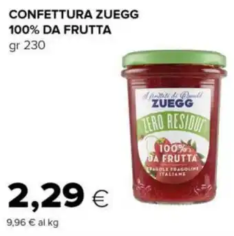 Tigre CONFETTURA ZUEGG 100% DA FRUTTA gr 230 offerta