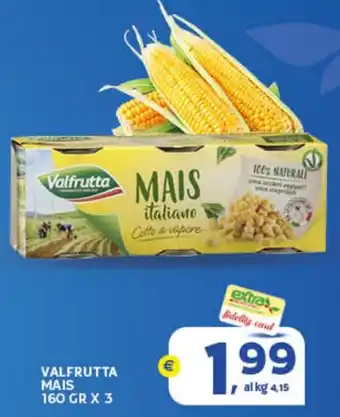 Extra Supermercati VALFRUTTA MAIS 160 GR X 3 offerta