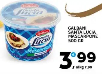 Extra Supermercati GALBANI SANTA LUCIA MASCARPONE 500 GR offerta