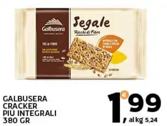 Extra Supermercati GALBUSERA CRACKER PIÙ INTEGRALI 380 GR offerta