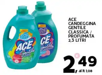 Extra Supermercati ACE CANDEGGINA GENTILE CLASSICA PROFUMATA 2,3 LITRI offerta