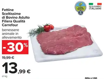 Carrefour Fettine Sceltissime di Bovino Adulto Filiera Qualità Carrefour offerta