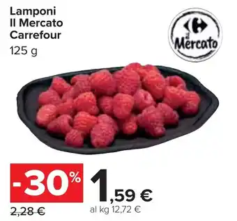 Carrefour Lamponi Il Mercato Carrefour 125 g offerta