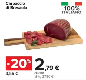 Carrefour Carpaccio di Bresaola offerta