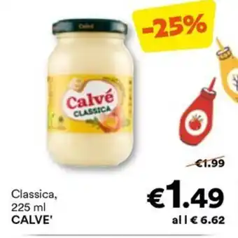 Unes Classica, 225 ml Calvé offerta