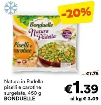 Unes Natura in Padella piselli e carotine surgelate, 450 g BONDUELLE offerta