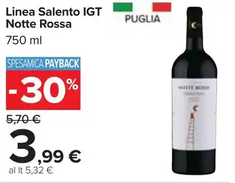 Carrefour Linea Salento IGT Notte Rossa 750 ml offerta