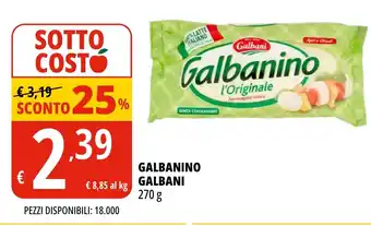 Tigros GALBANINO GALBANI 270 g offerta