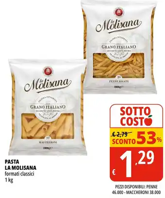 Tigros PASTA LA MOLISANA formati classici 1 kg offerta