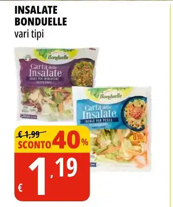 Tigros INSALATE BONDUELLE vari tipi offerta