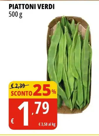 Tigros PIATTONI VERDI 500 g offerta