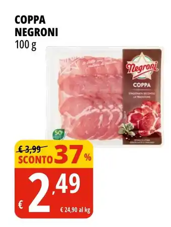 Tigros COPPA NEGRONI 100 g offerta