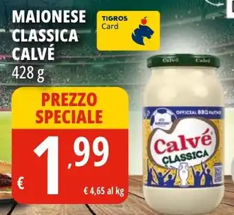 Tigros MAIONESE CLASSICA CALVÉ 428 G offerta