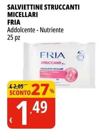 Tigros SALVIETTINE STRUCCANTI MICELLARI FRIA offerta