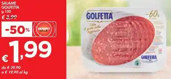 Bennet SALAME GOLFETTA g 100 offerta