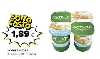 Oasi YOGURT ACTIVIA 4 pezzi - gr 500 offerta