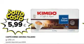 Oasi CAFFÈ KIMBO AROMA ITALIANO gr 250 x 4 offerta