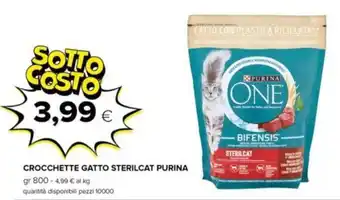 Oasi CROCCHETTE GATTO STERILCAT PURINA gr 800 offerta