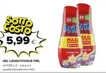 Oasi GEL LAVASTOVIGLIE PRIL ml 630 x 2 offerta