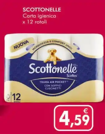 Igiene&Vanità SCOTTONELLE Carta igienica x 12 rotoli offerta