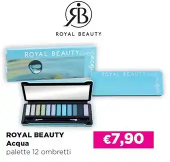 Saponi e profumi ROYAL BEAUTY Acqua palette 12 ombretti offerta