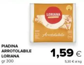 Oasi PIADINA ARROTOLABILE LORIANA gr 300 offerta