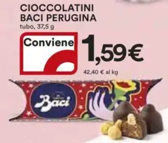 Ipercoop CIOCCOLATINI BACI PERUGINA tubo, 37,5 g offerta