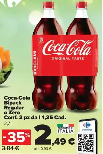 Carrefour Express Coca-Cola Conf. 2 pz da I 1,35 Cad. 2,7 l offerta